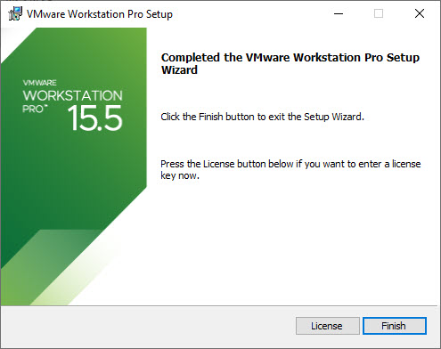 VMware Workstation 15 Pro Installation – Installation Complete