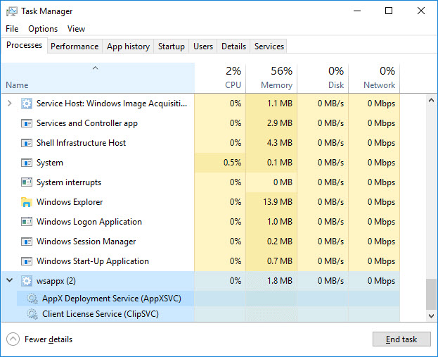 What is WSAPPX? How To Fix High Disk and CPU usage caused by WSAPPX?