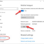 How to Create a WiFi Hotspot in Windows 10 - step 2