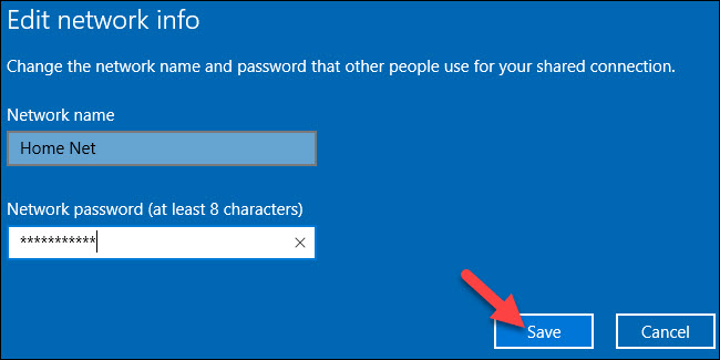 How to Create a WiFi Hotspot in Windows 10 - step 3