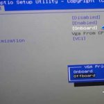 How to disable onboard graphics in BIOS
