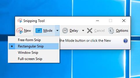 How To Open Snipping Tool in Windows 10