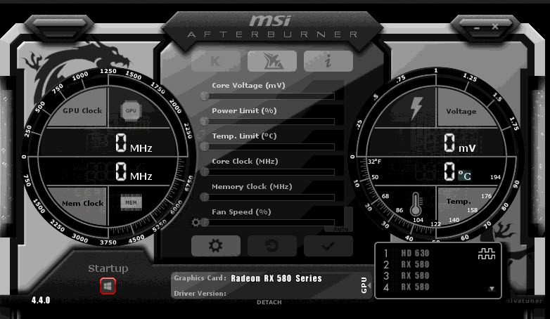 msi afterburner display cpu temp