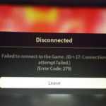 Roblox Failed To Connect Error Code 279