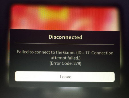 Roblox Error 260