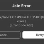 Roblox Error Code 610