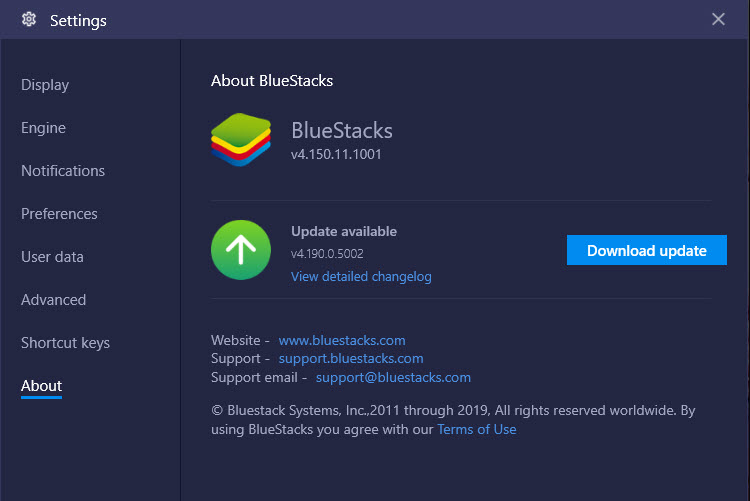 bluestacks among us update