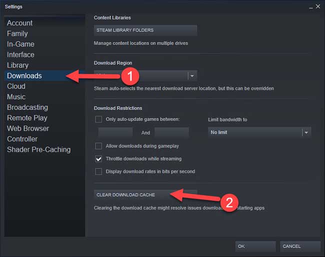 clear steam workshop downloaded files