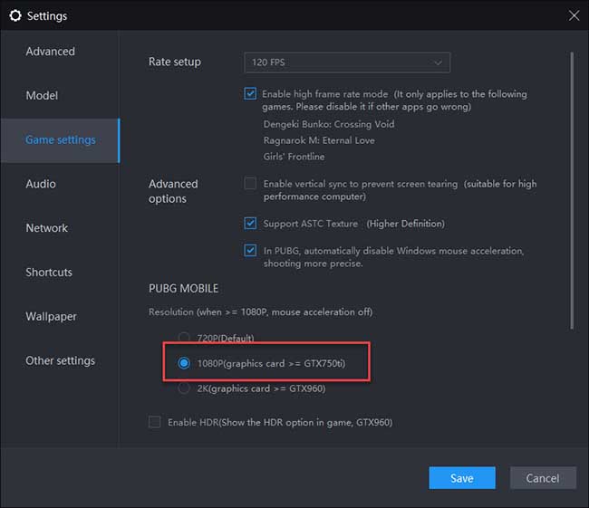 ld player settings for low end pc