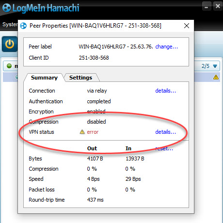 logmein pro network problems