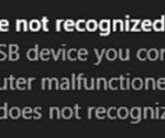 USB Device not recognized