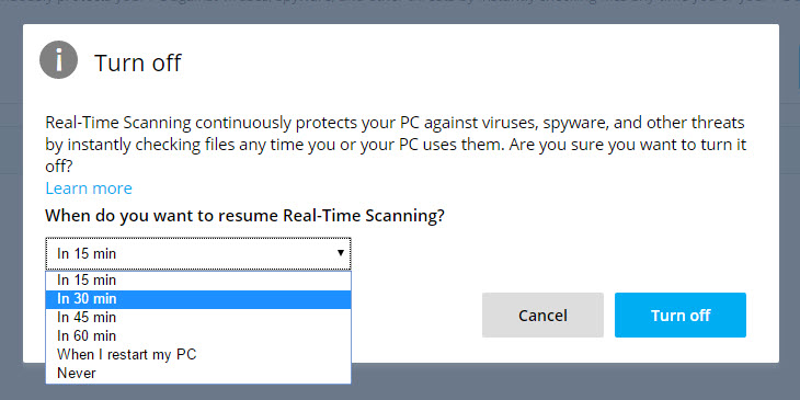 mcafee and windows 10