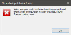 no sound devices found windows 10