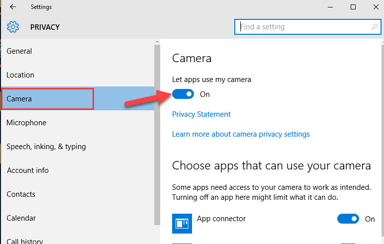 how to fix camera error code 0xa00f4244 in windows 10