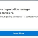 FIX: Your organization manages updates on this PC error
