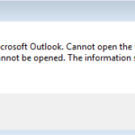 How to Fix Cannot Start Microsoft Outlook. The set of Folders cannot be opened