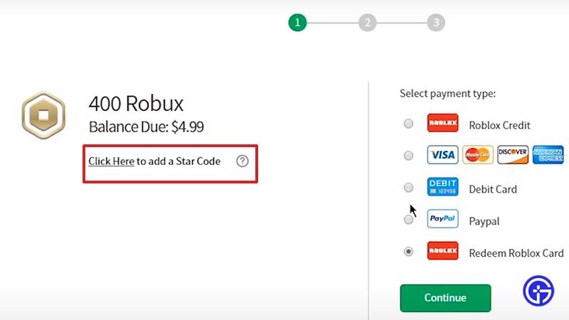 roblox com star code