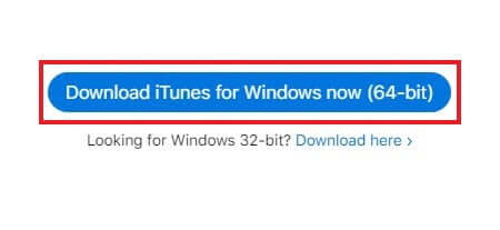 Download iTunes for Windows 64-bit from the Apple website