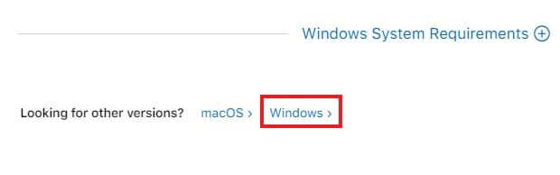 Download iTunes on Windows from the official Apple website
